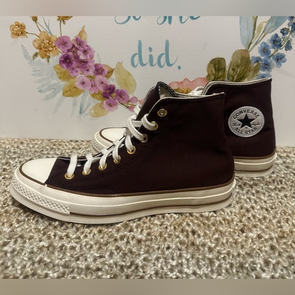 Converse Chuck Taylor Hightops brown women’s size 9.5 men’s size 7.5 - Picture 5 of 9